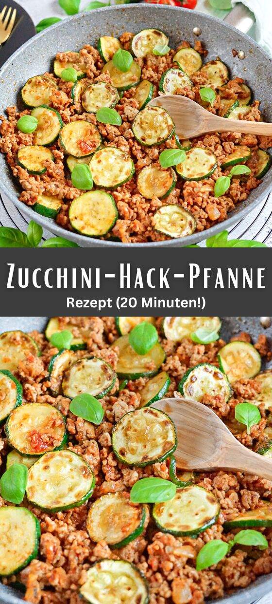 Zucchini-Hack-Pfanne Rezept