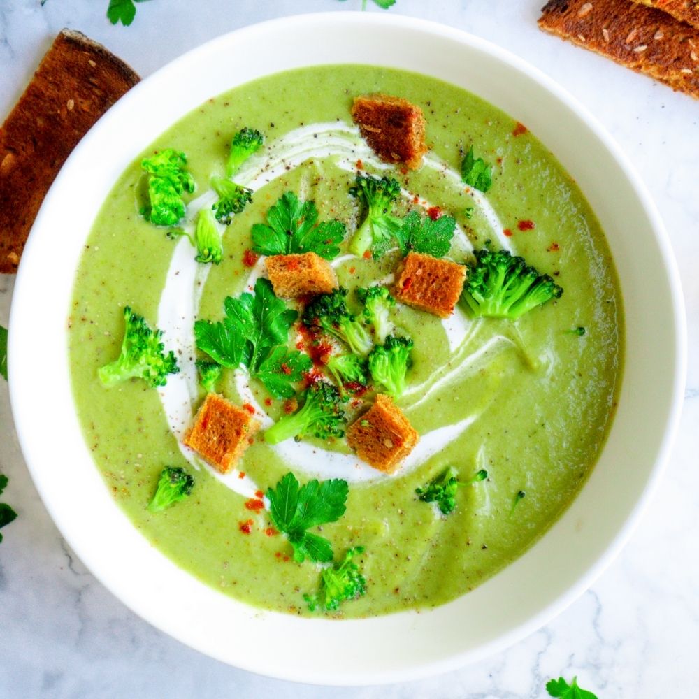 Einfache Brokkoli-Creme-Suppe