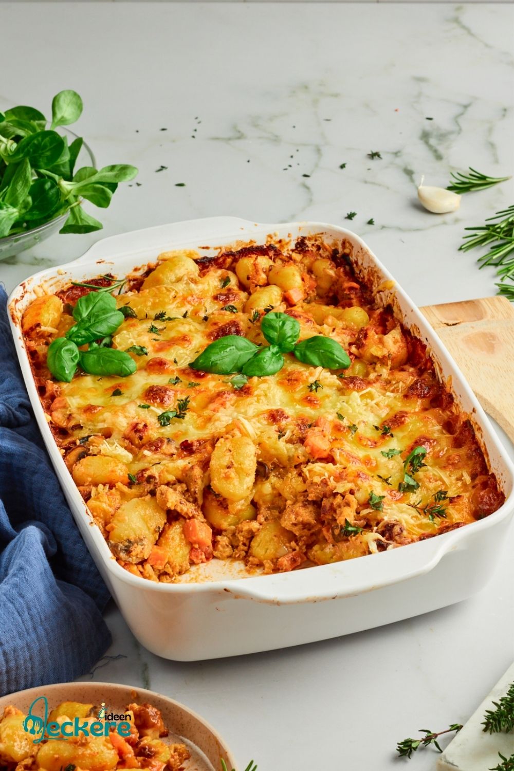 Gnocchi Auflauf mit Tomate und Mozzarella - einfach und so lecker!