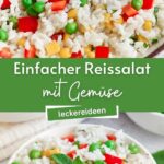 Einfacher Reissalat mit Gemüse